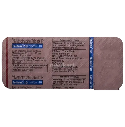 folitrax 10mg tablet 10's